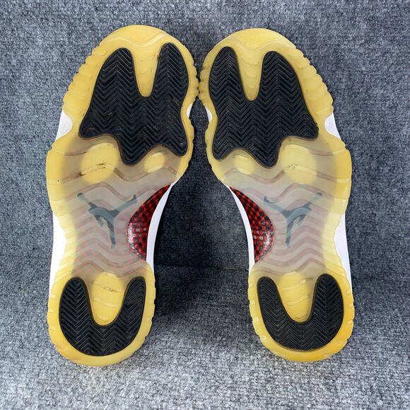 Jordan 11 Retro 72-10 Mens Size 8.5 Shoes Black Red Athletic Basketball Sneakers - Picture 8 of 13